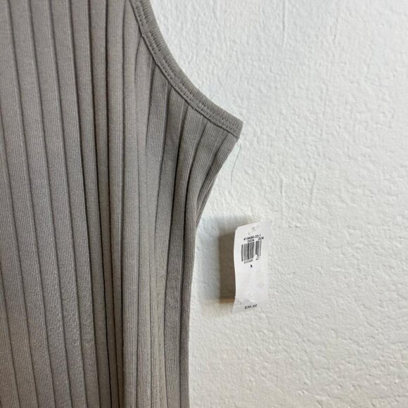 Old Navy Light Gray Ribbed Tank Midi Dress Size XL NWT - Picture 3 of 6